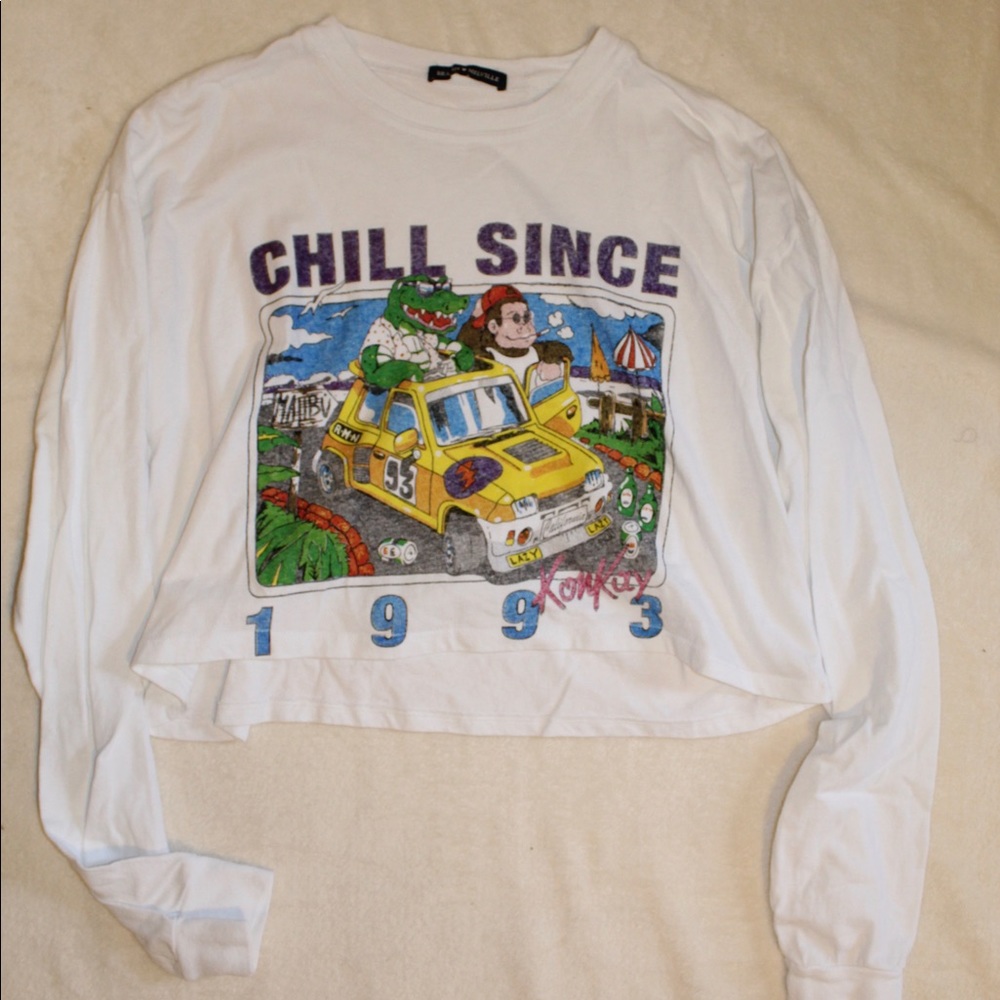 Brandy Melville long sleeve croptop